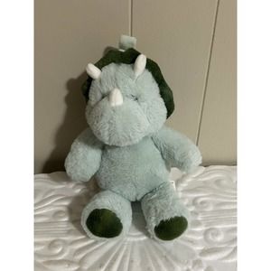 Kelly Baby 12" Plush Rattle Crinkle Lovey Toy Kellybaby Pram Toy Green Dinosaur
